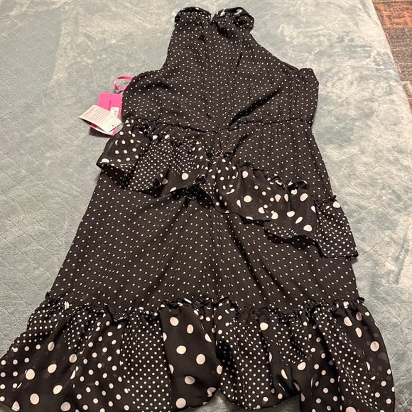 NWT Betsey Johnson polka dot halter dress - Picture 8 of 10